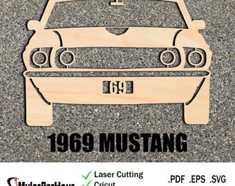 1969 Mustang - Files For CNC, Laser, Vinyl Machines, and More
