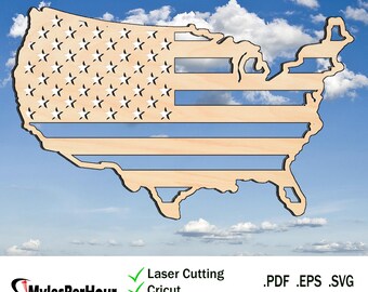 Pure USA - Dateien für CNC, Laser- und Vinyl-Maschinen