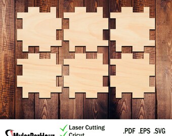 Interlocking Cube Dateien für CNC, Laser- und Vinyl-Maschinen