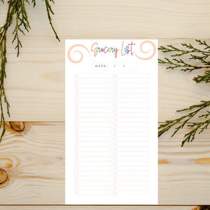 Grocery List Planner A4 and US Letter Printable| Shopping List | Food Shopping  List | Grocery List Printable Template| Instant Download PDF