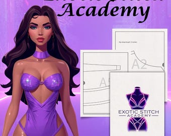 Stripper Sewing Pattern | One Piece Digital Download | Exotic Dancewear PDF | Ravewear | Clubwear | Instant Download