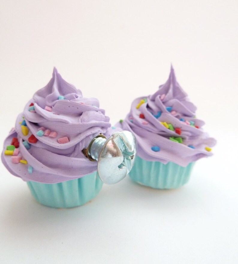 Decorative Knobs Fake Cupcake Door Knobs Set Of 2 Kitchen Etsy