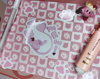 I <3 Mew! Waterproof Vinyl Sticker