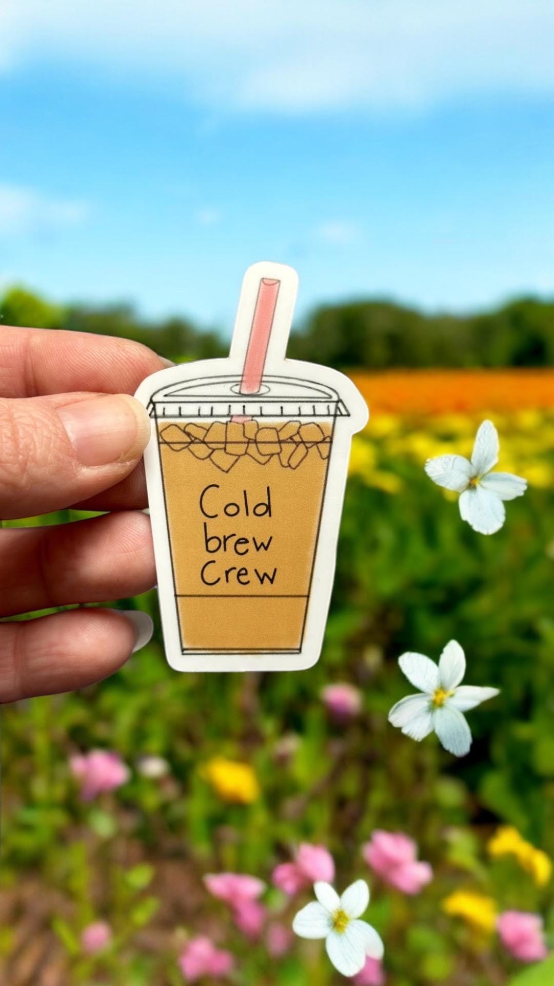 Sticker: Iced Coffee “cold Brew Crew” - Etsy
