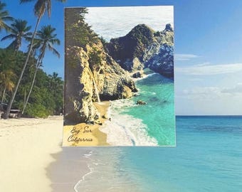 Small Postcard Series Stickers: Big Sur, California