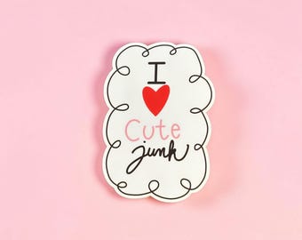 I love cute junk sticker