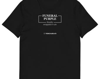 The Black Collection -- Funeral Purple -- Unisex organic cotton t-shirt