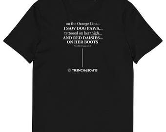 The Black Collection -- Orange Line II -- Unisex organic cotton t-shirt