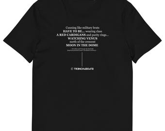 The Black Collection -- Bars and Versus for the South Side (Moon) -- Unisex organic cotton t-shirt