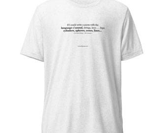 The White Collection -- "If I could write a poem..."