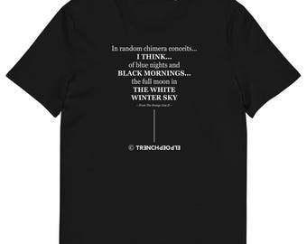 The Black Collection -- Orange Line II (Full Moon) -- Unisex organic cotton t-shirt