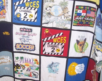 T-Shirt Quilt, memory quilt made to order