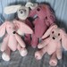 Memory Bunnies Made from Shirts, Clothing, Cuddle, Bears, Rabbits 