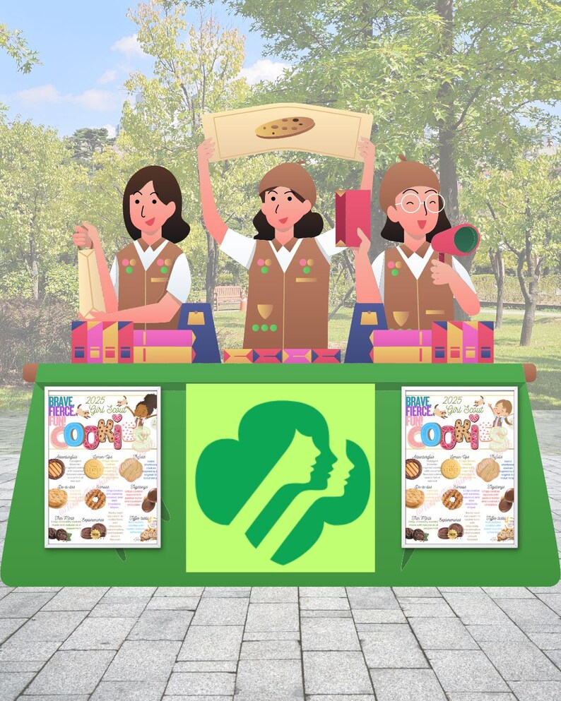 2026 Girl Scout Cookie Menu Poster – Little Brownie Bakers- Printable ...