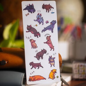 Cute Dog Sticker Sheet Matte | Die-cut vinyl sticker | Kawaii Cute Tiny Animal Stickers | Deco Korean Stationery | journal planner cozy art