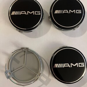 Buy 4x Mercedes Benz A C E S Wheel Center Caps Black Emblem 75MM AMG Wreath Hubcaps Buy 4x Mercedes Benz A C E S Wheel Center Caps Black Emblem 75MM AMG Wreath Hubcaps