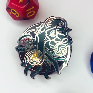 Roll of Cthulhu - Enamel Pin - Dungeons and Dragons Pin - DnD Pin - Mindflayer, monster, d20, dnd, dice, geek, gift, tabletop, rpg, lapel,