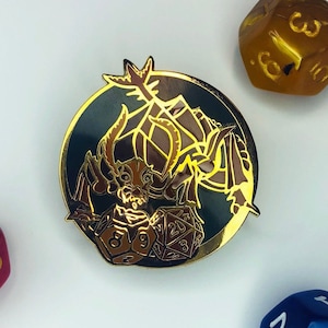 Crunchy Rolls - Enamel Pin - Dungeons and Dragons Pin - DnD Pin - Rust monster, d20, dnd, dice, geek, gift, tabletop, rpg, lapel, jewelry