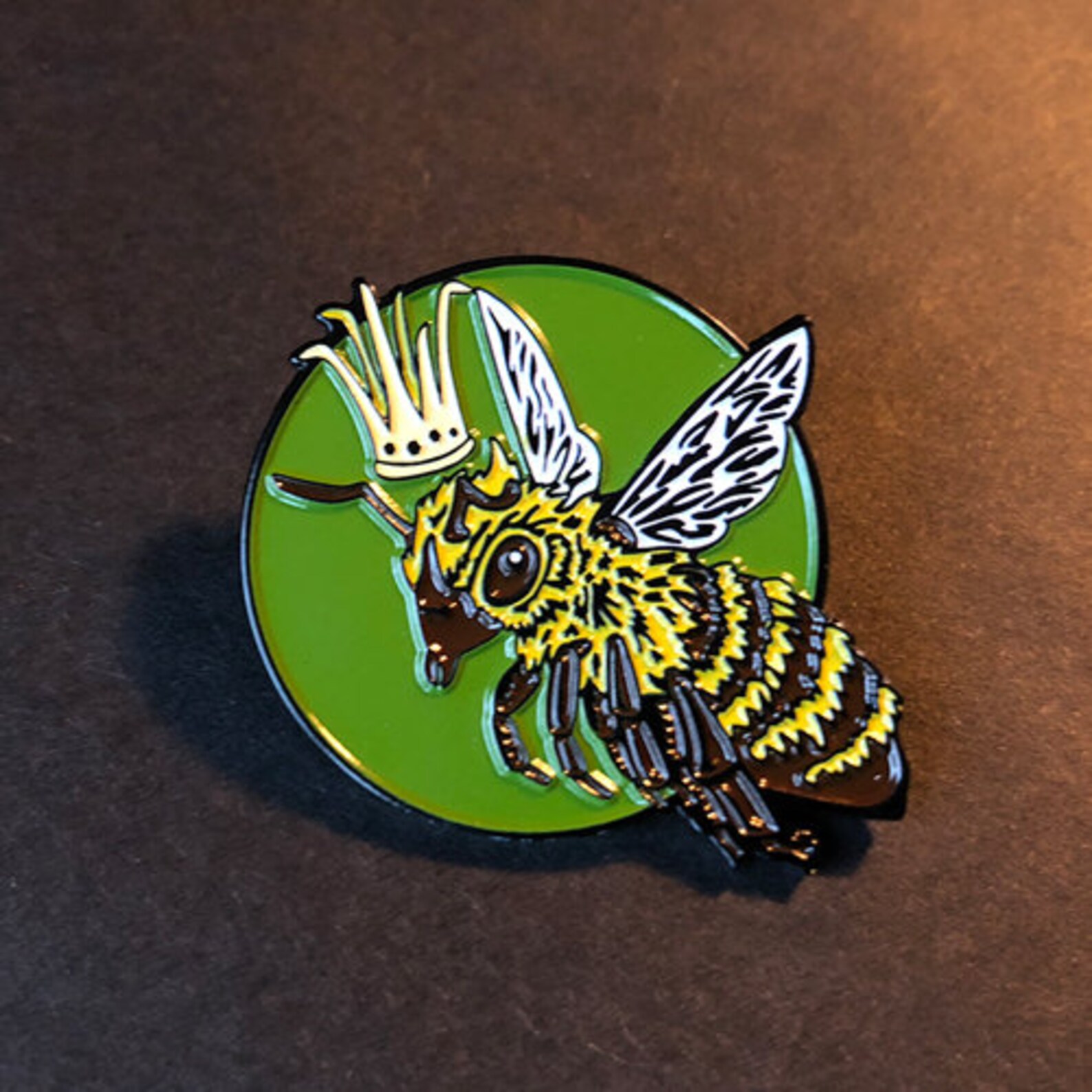 Queen Bee Enamel Pin Etsy