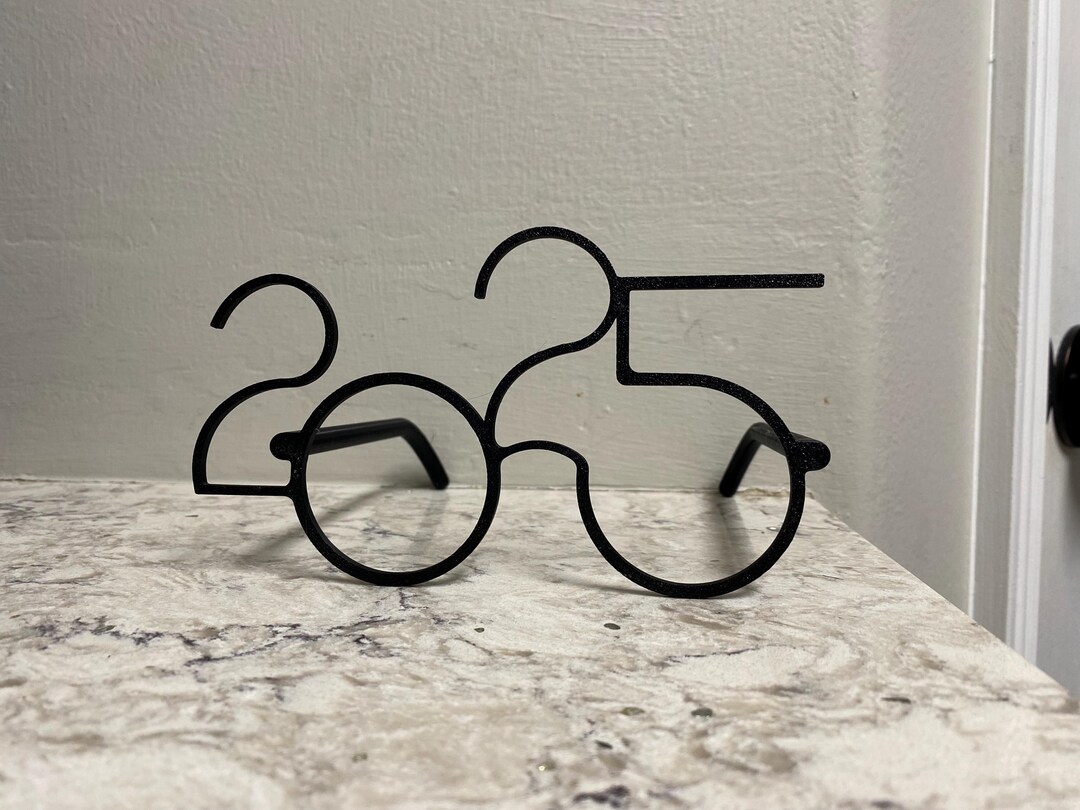 2025 New Years Eve Glasses 3D Print File, Digitial Download for 3D ...