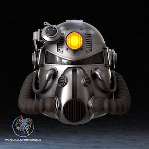T-51 Power Armor Helmet 3D Printer File STL