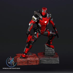 Armorized Deadpool Statue 3D Printer STL File