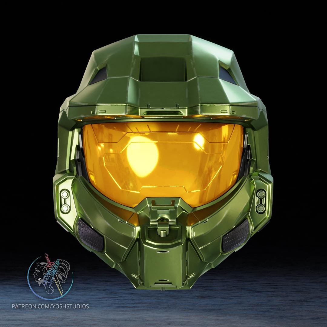TV Show Master Chief Helmet 3D Printer File STL