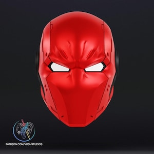 Cyber Red Hood Helmet V1 3D Printer STL File