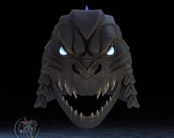 Godzilla Helmet 3D Printer STL File