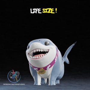 Life Size Jeff The Landshark 3D Printer File STL
