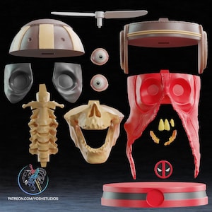 Headpool Statue 3D Printer STL File