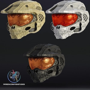 Skullified Master Chief Helmet 3D Print File STL