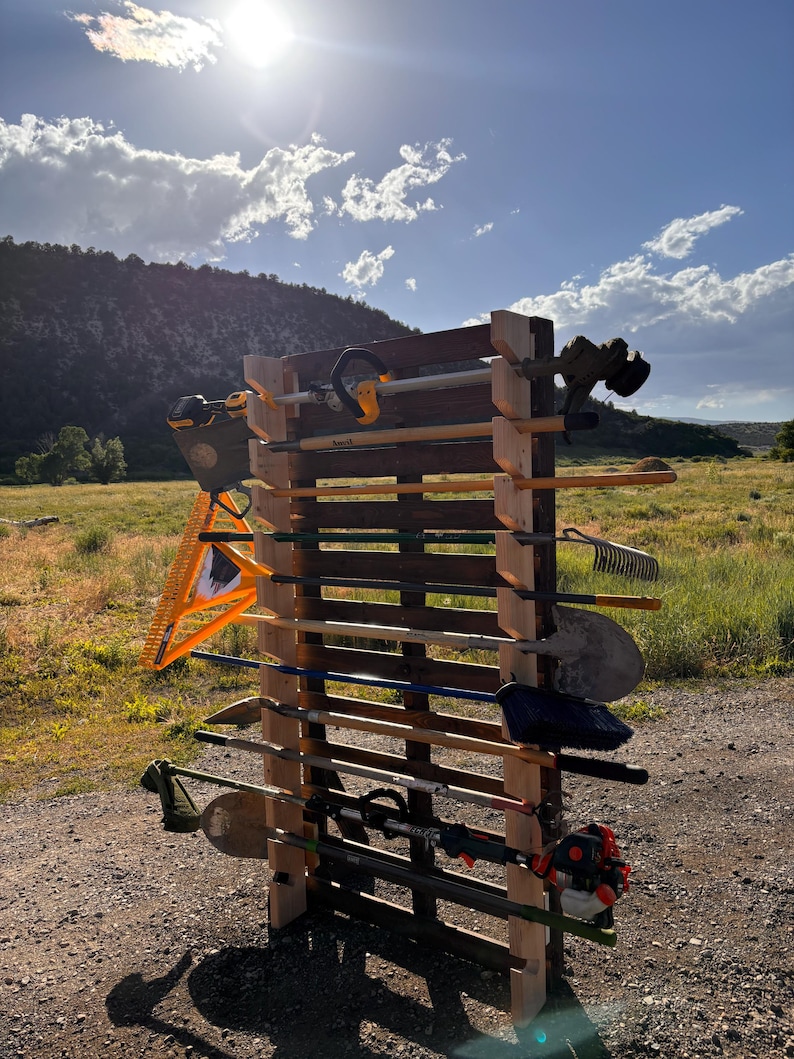 Shovel / Yard Tool Storage Rack - Etsy