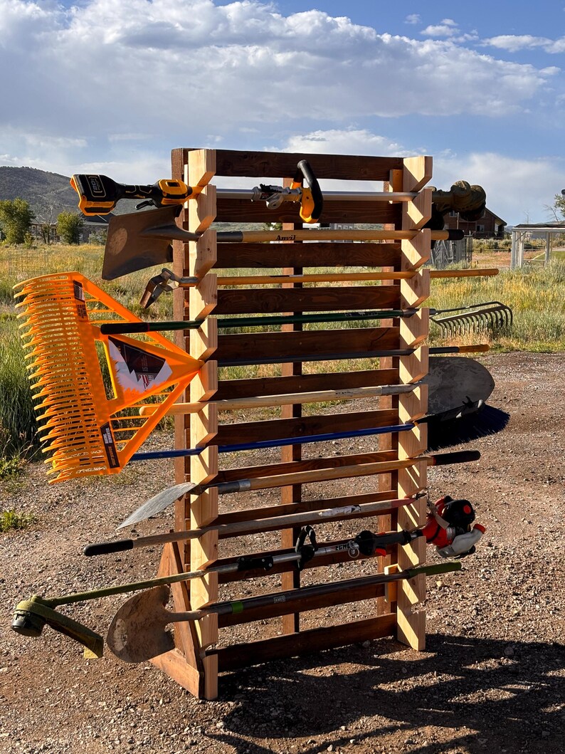 Shovel / Yard Tool Storage Rack - Etsy