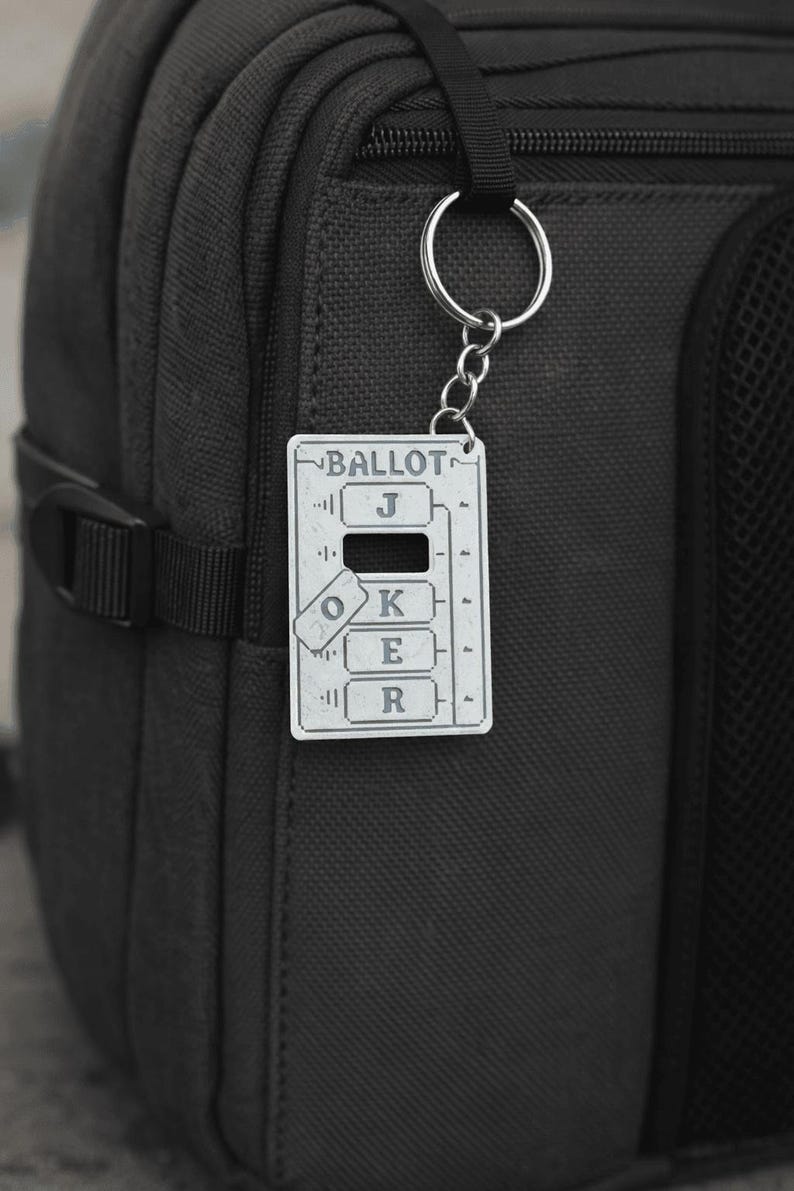 Balatro Hanging Chad Keychain | Joker Card Keychain | Gamer Gift | Fan ...