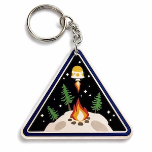 Sleutelhanger met 3D-logo van Outer Wilds Ventures | Fanart | Cadeau voor gamers