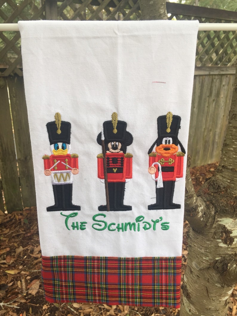 Personalized Nutcracker kitchen towel Etsy