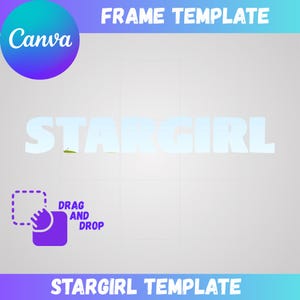 Stargirl Template for Canva | The Weeknd Themed Stargirl Template |