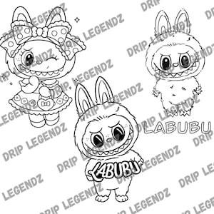 Labubu テーマ SVG | LABUBU SVG | Labubu カット ファイル | デジタル ダウンロード |