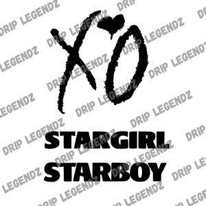 XO SVG / Starboy SVG / Stargirl SVG / El fin de semana / Archivo de corte XO /
