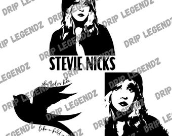 Stevie Nicks Themed SVG | Stevie Cut File | Stevie Nicks Decal Digital Download |