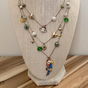 Collana Betsey Johnson Con Ciondolo Ciliegie In Cristallo E Catena Oro - Regalo Con Sacchetto Omaggio