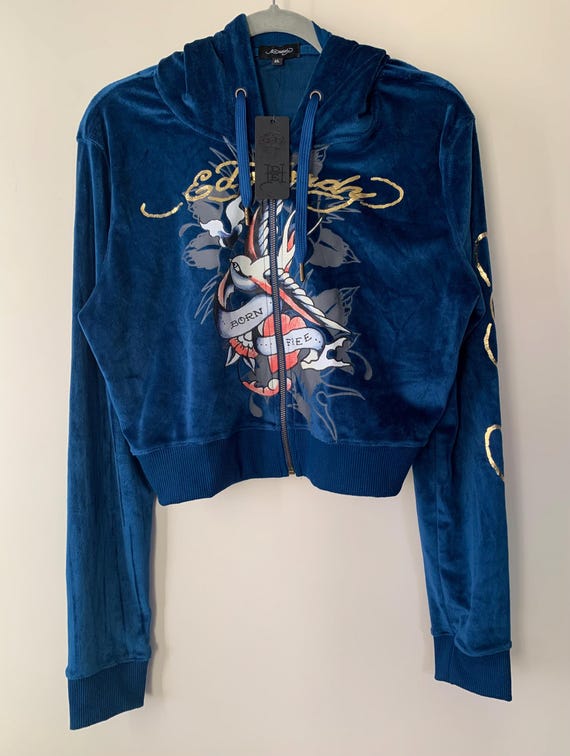 トップス Y2K ED HARDY sweat foodie setup co Ed Hardy Butterflies