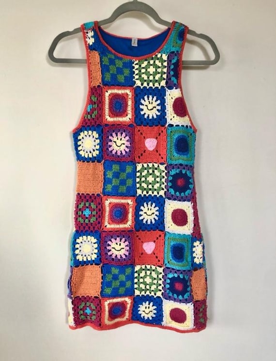 blue dress emoji Lola + The Boys Rainbow Emoji Sequin Dress, 14