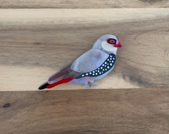 Erstwilder A Finch by Any Other Name Brooch bird Pin NWOT all item prices include US tariffs