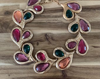 Zara multicolored jelly heart necklace NWOT all item prices include US tariffs