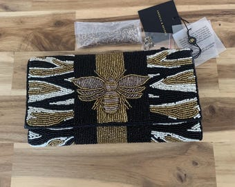 Ame &Beyond Bee Glam Clutch Tasche Geschenk Neu mit Etikett Alle Artikelpreise enthalten US-Zölle