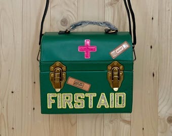 Betsey Johnson kitsch Playing Doctor First Aid Crossbody Bag NWOT purse All item prices include US tariffs