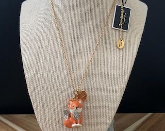 Collar con colgante de zorro esmaltado de Juicy Couture, nuevo con etiquetas. Todos los precios incluyen aranceles estadounidenses.