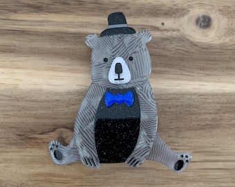 Erstwilder Bear With Me Brooch NWOT